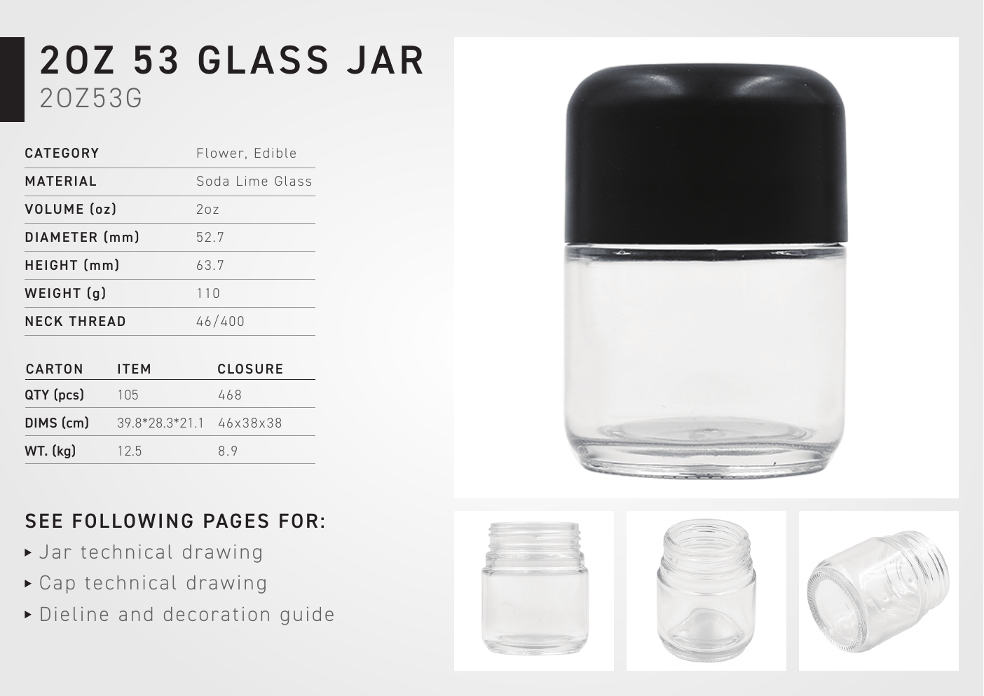 2oz Round Top Flower Jar PDF preview
